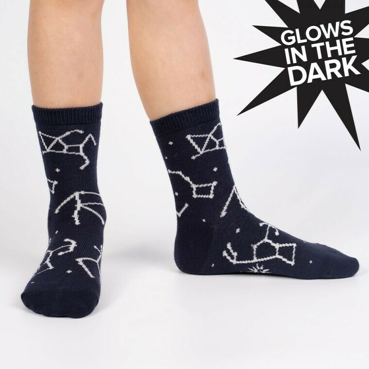 Junior Crew Socks - Constellation Glow in the Dark