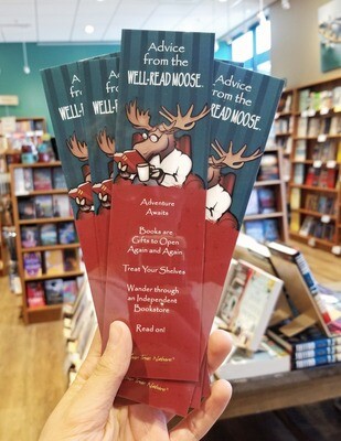 Moose Bookmark - Advice from the Well~Read Moose