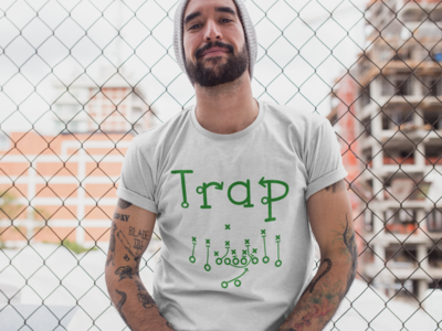 "Trap Trap Trap" Short-Sleeve Unisex T-Shirt: White