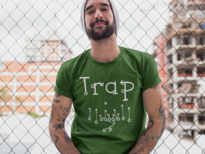 "Trap" Short-Sleeve Unisex T-Shirt: Green