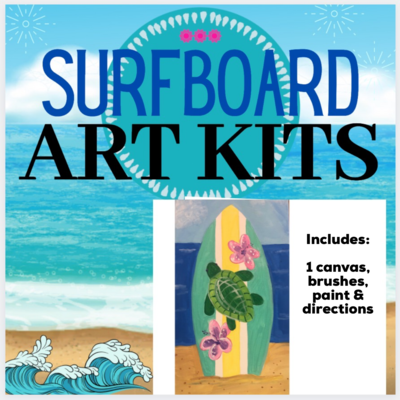 Surfboard Turtle Painting Kit