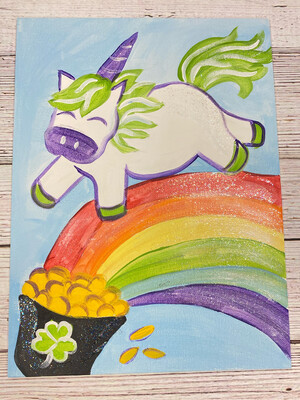 Lucky Unicorn Glitter Painting Kit