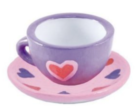 Tea Cup and Saucer Ceramic Paint kit! Tea Cup and Saucer Ceramic Paint kit!
