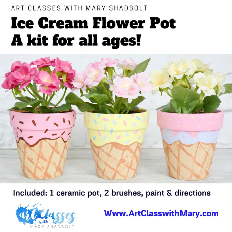 Flower Pot Ice Cream kit