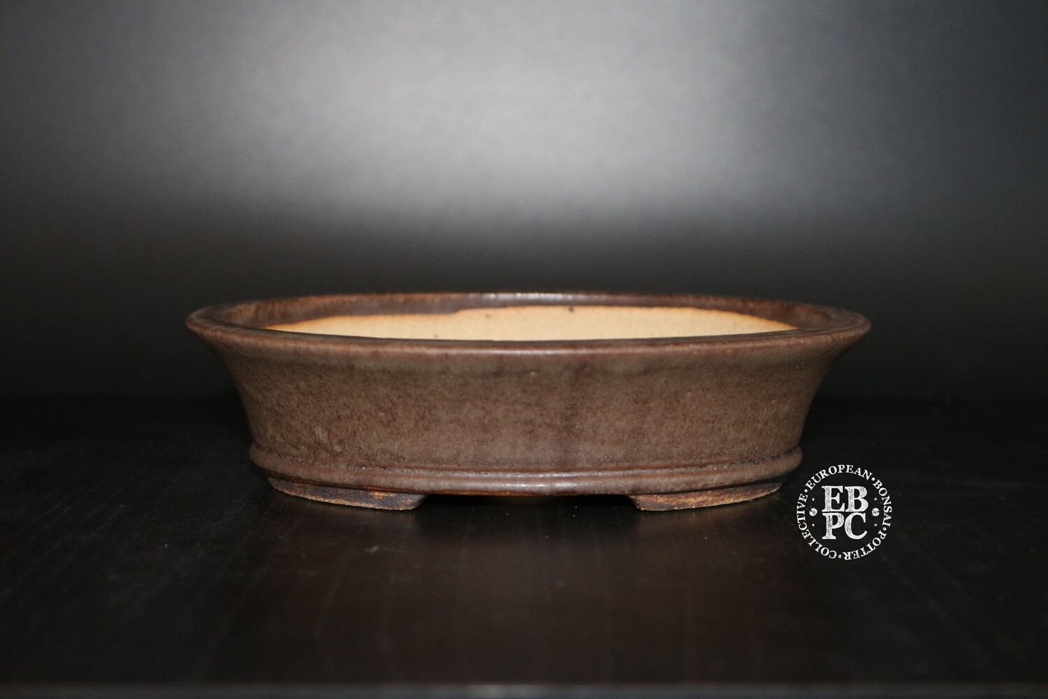 Walsall Studio Ceramics - 15.5cm; Deep Oval; Glazed; Browns; Glazed