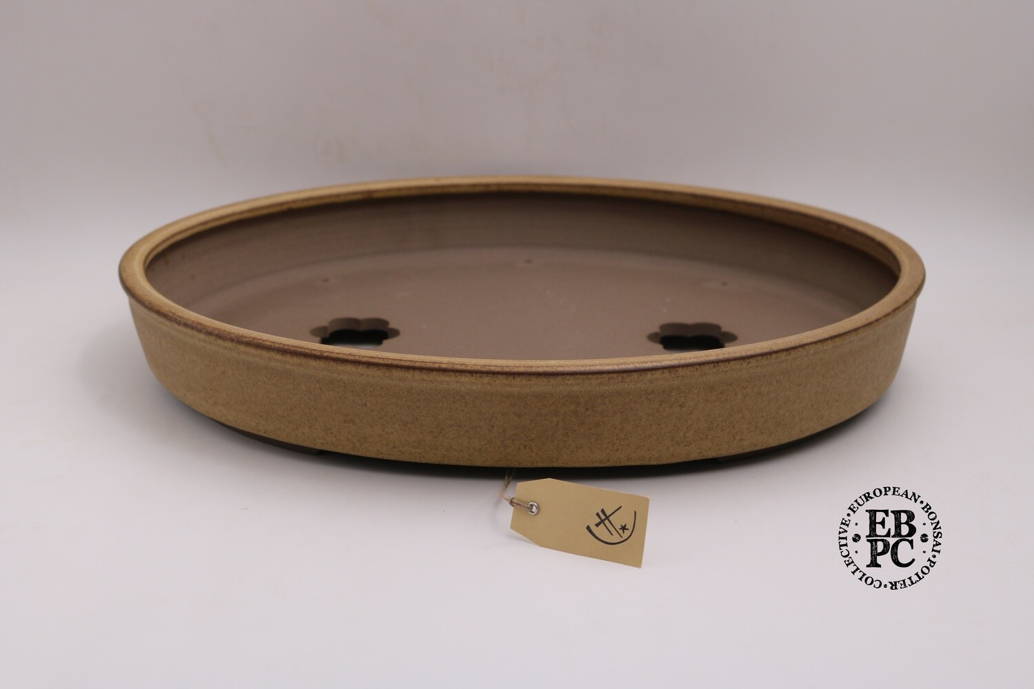 SOLD - Roman Husmann - 44.1cm; Glazed; Oval; Browns; Harvest Glaze;