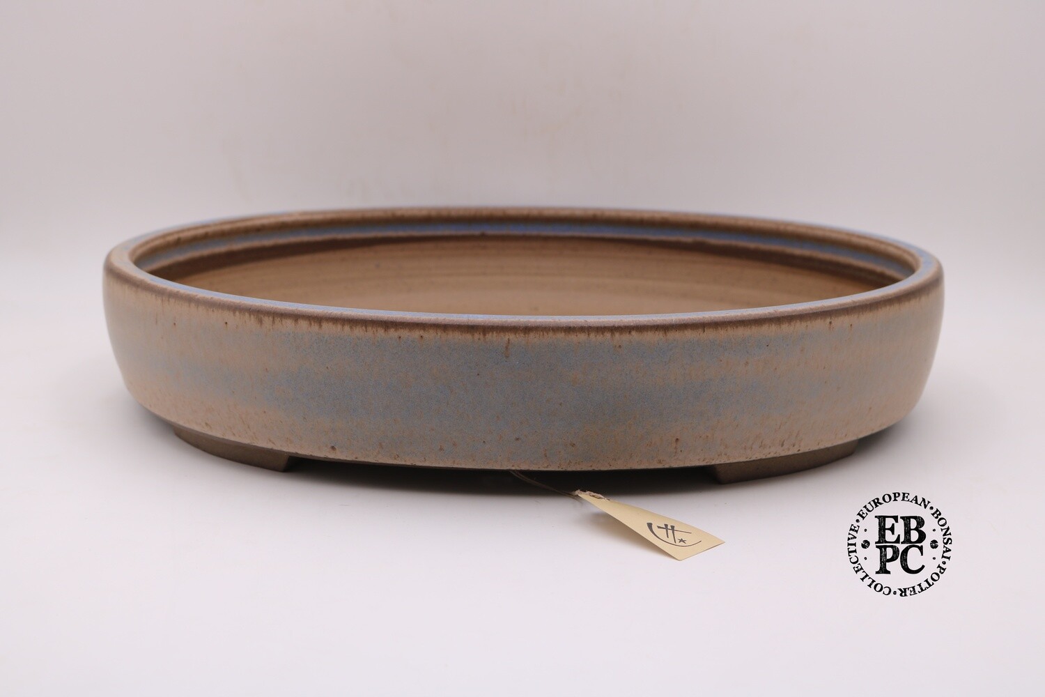 SOLD - Roman Husmann - 44.8cm; Oval; Glazed; Light Brown