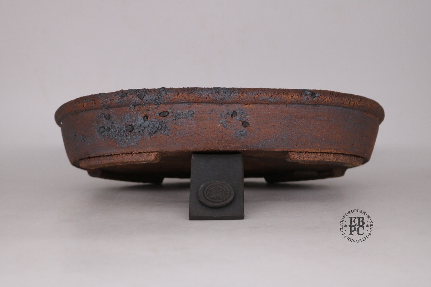 Dragonfly Bonsai Pots- 33cm; Unglazed; Oval; Browns; Greys; Reds; Natural Textures; Aged Finish