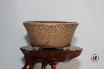 PAS Pots -10cm; Round; Glazed; Hand Thrown; Intricate Glaze; Browns; Patricia