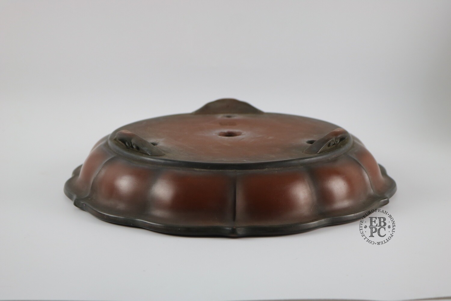 Hokido - Tokoname. Vintage; 32.2cm; Antique Mirror Shaped; Unglazed; Stamped; Popular Deceased Artist.