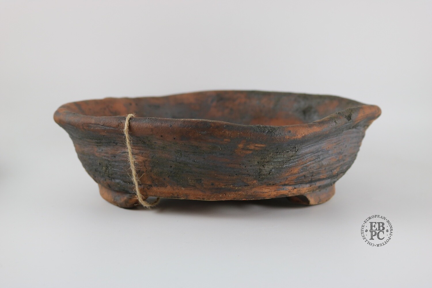 Bryan Albright - 29.5cm; Round; Nanban; Unglazed; Oxide Wash; Browns, Reds; Greys