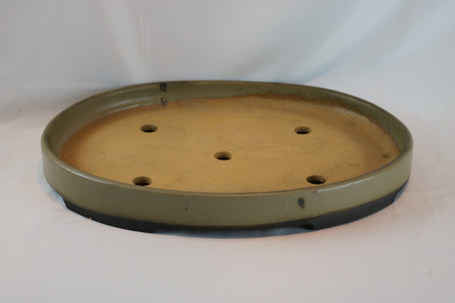 Derek Aspinal - England.  43.4cm; Oval; Glazed; Stamped; Older Pre-Loved Pot; Excellent Collector Piece;