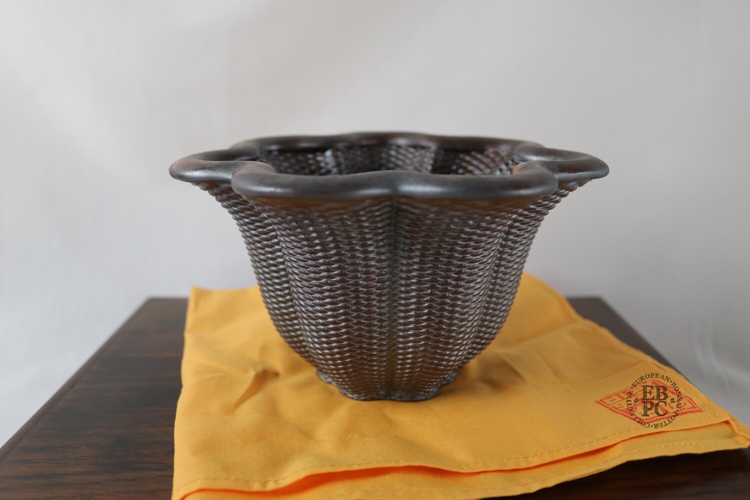Igor Carino - Italy.  16.5cm; Fluted Rinka S/Casacde; Innovative 3D Printed Techniques; Wood-Fired; The Culmination of 10 Years of Research; Gafu-ten Winning Design; Natural Ash Deposit Glaze.