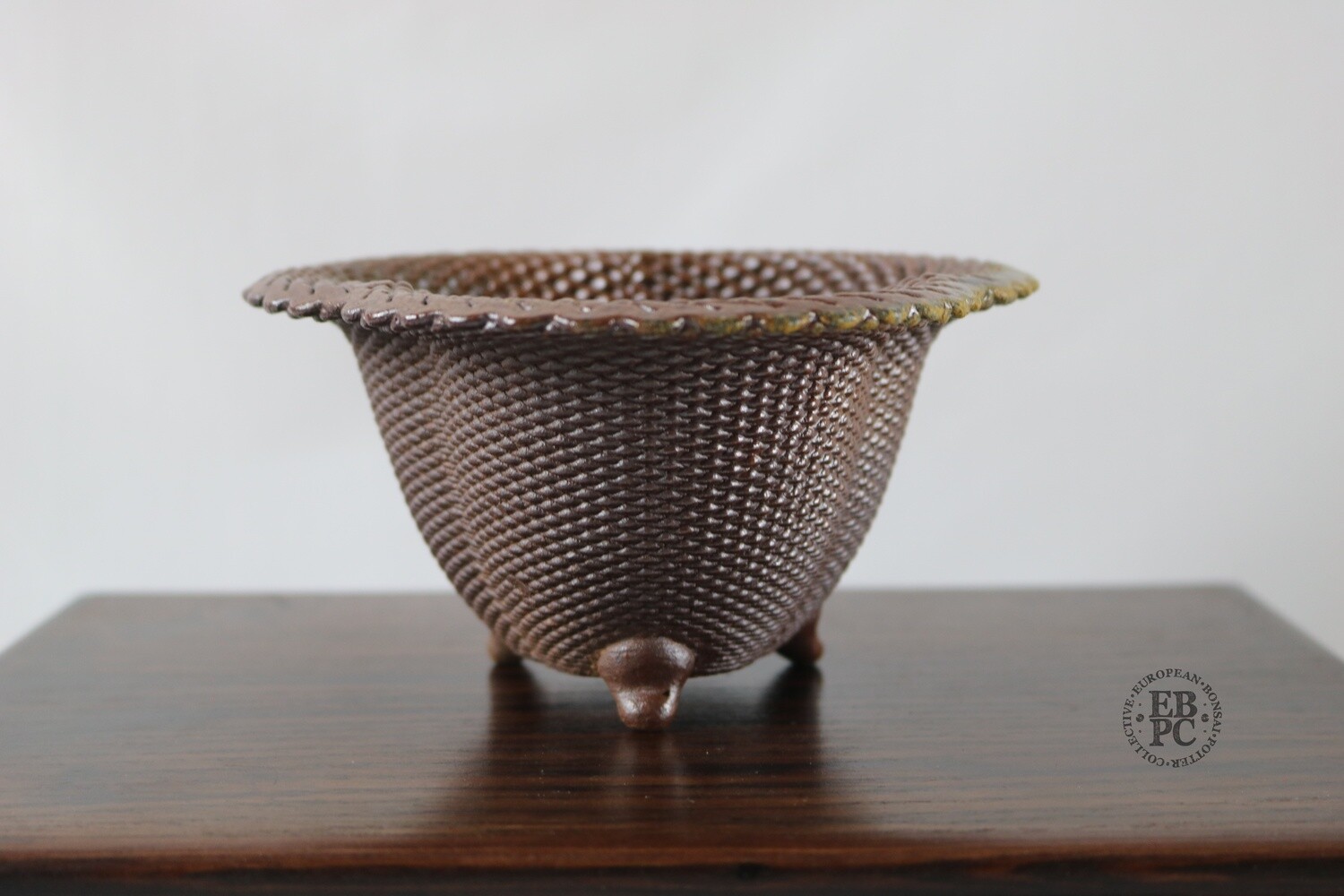 Igor Carino - Italy.  14.6cm; Rinka S/Casacde; Innovative 3D Printed Techniques; Wood-Fired; The Culmination of 10 Years of Research; Gafu-ten Winning Design; Natural Ash Deposit Glaze.