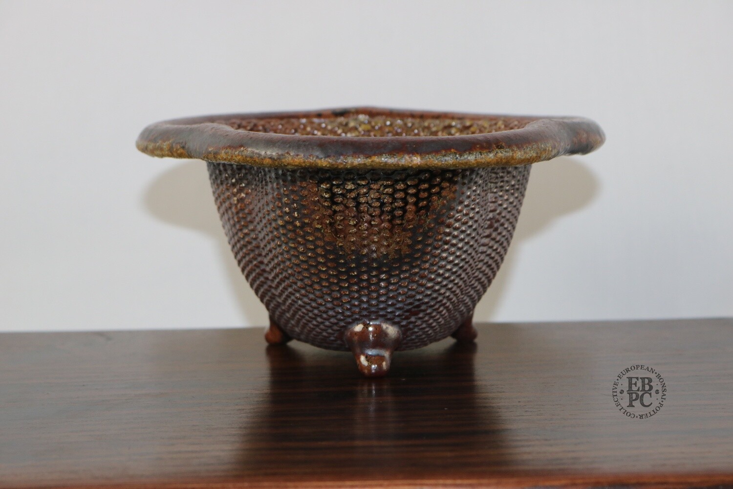 Igor Carino - Italy.  14.8cm; 3-Lobed Rinka S/Casacde; Innovative 3D Printed Techniques; Wood-Fired; The Culmination of 10 Years of Research; Gafu-ten Winning Design; Natural Ash Deposit Glaze.