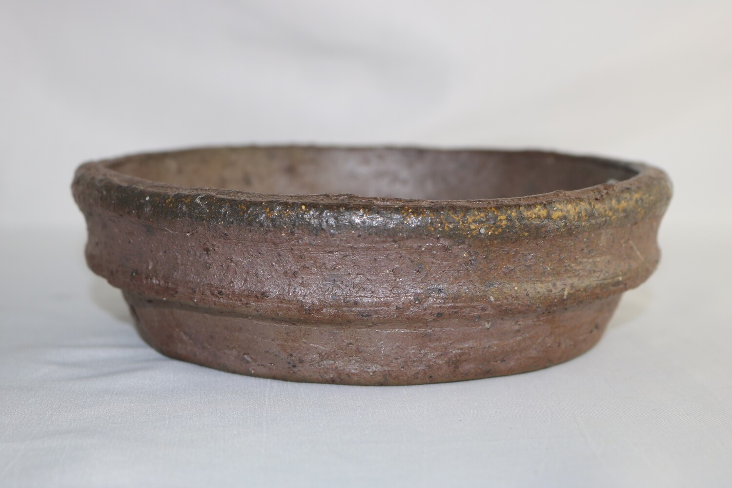 Matsushita &#39;Bonsai&#39;; Tokoname. 19cm; Rustic Nanban; Unglazed; Browns; Lip Detail; Signed By Artist.