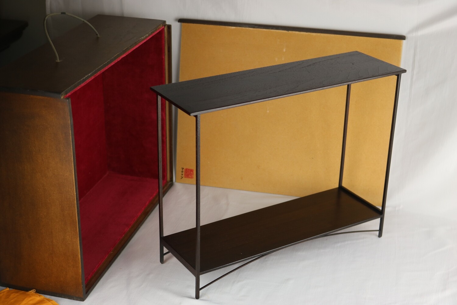 MB Bonsai Tables - Hand-Crafted; 41.8cm; Display Stand; Elegant Lower Arch Design; Refined Finish; Made 2019; Martin Bonvie