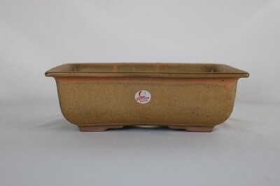 Willow Bonsai Pots.  17.7cm; Lipped Rectangle; Deeper Profile; Deep Stone Glaze; Shohin + Size; Made in South Africa.