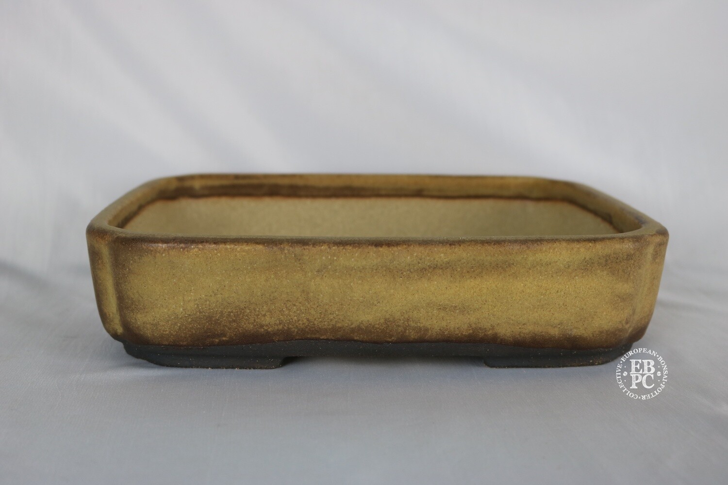 Walsall Studio Ceramics - Esther Griffiths.  25.2cm; Rectangle;  Glazed; Golden Browns;