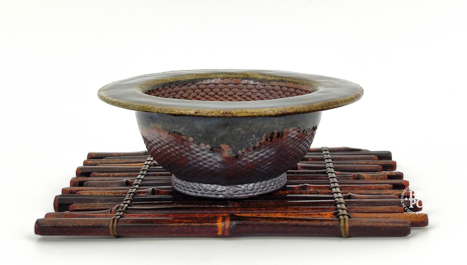 Igor Carino - Italy. 14.5cm; Rustic Round; Glazed; Innovative 3D Printed Techniques; Wood-Fired; Culmination of 10 Years Research; Gafu-ten Winner; Natural Ash Deposit Glaze. *EBPC DIRECT