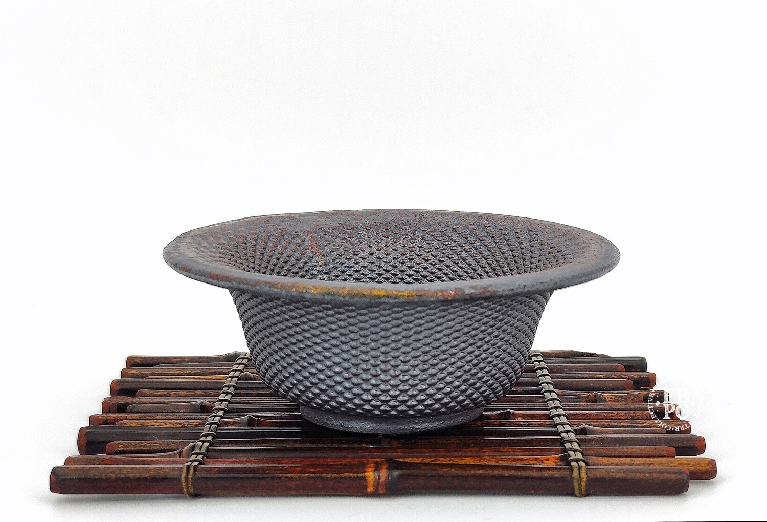 Igor Carino - Italy.  14.2cm; Classic Round; Innovative 3D Printed Techniques; Wood-Fired; Culmination of 10 Years Research; Gafu-ten Winner; Natural Ash Deposit Glaze.  *EBPC DIRECT