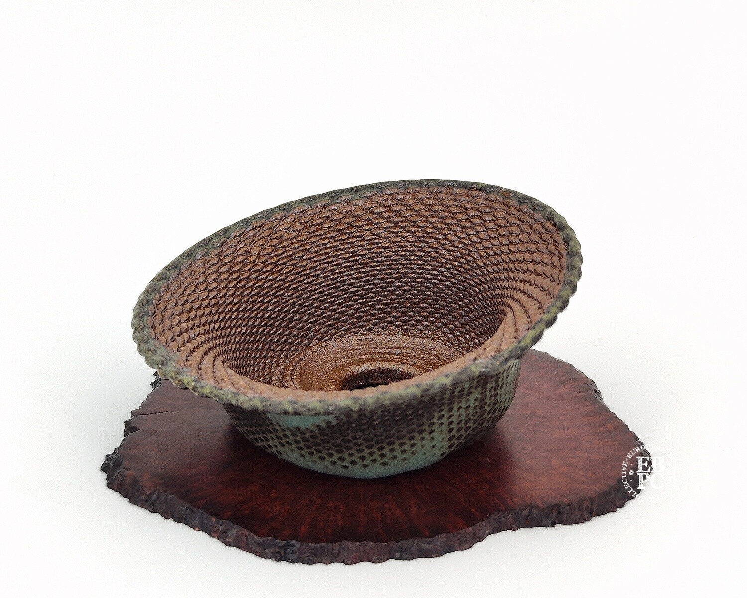 Igor Carino - Italy.  13.5cm; Deformed Round; Glazed; Innovative 3D Printed Techniques; Wood-Fired; Culmination of 10 Years Research; Gafu-ten Winner; Natural Ash Deposit Glaze.  *EBPC DIRECT