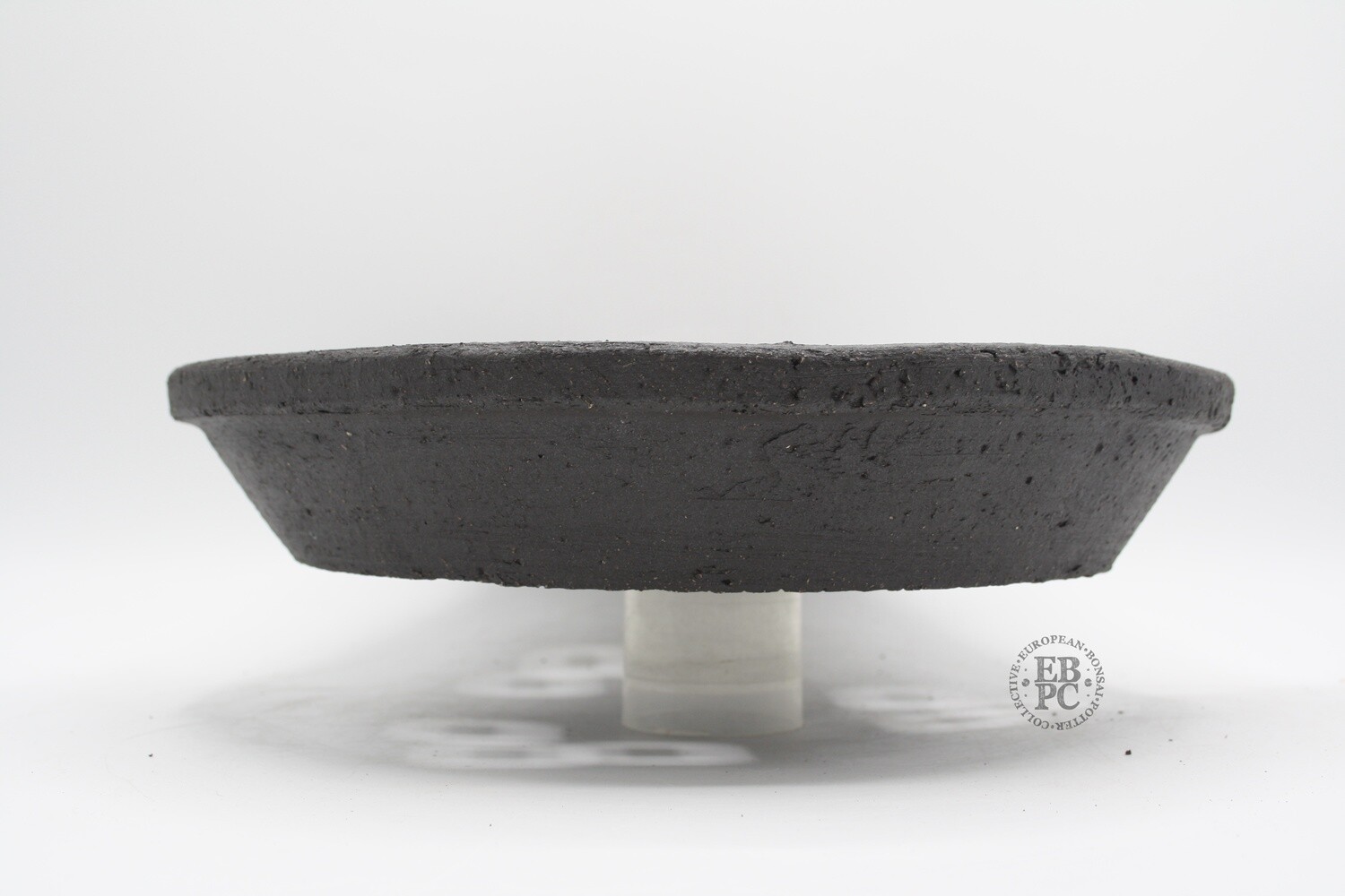 Shibusa Bonsai Pots - Italy. 28cm; Nanban Style Pot; Dark Red/Black Mix Clay; Classic Nanban Design; EBPC Stamped. * EBPC-DIRECT *- Shipped by the artist. Lorenzo Penello - Italy.