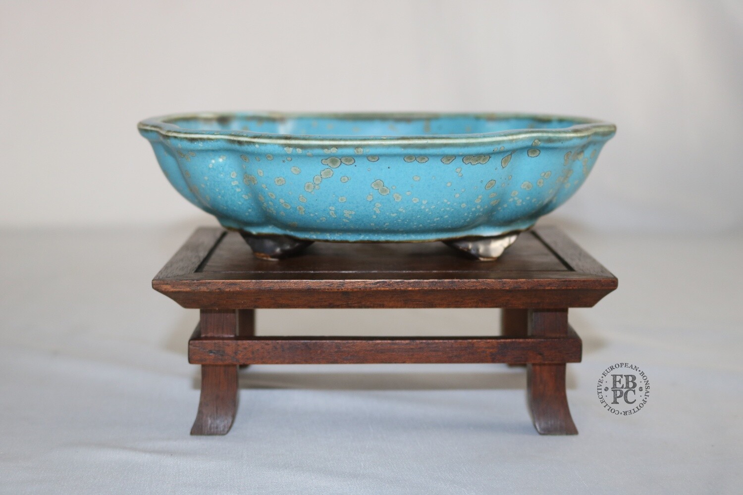 Sabine Besnard - 18.3cm; Porcelain; Glazed; Mokko Shape; &#39;Okinawa Crystalline Glaze&#39;; Turquoise; Blues; Greens; Browns;