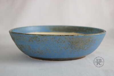Sabine Besnard - 21.7cm; Glazed; Round; 'Okinawa' Crystalline Glaze; Turquoise; Blues; Browns.
