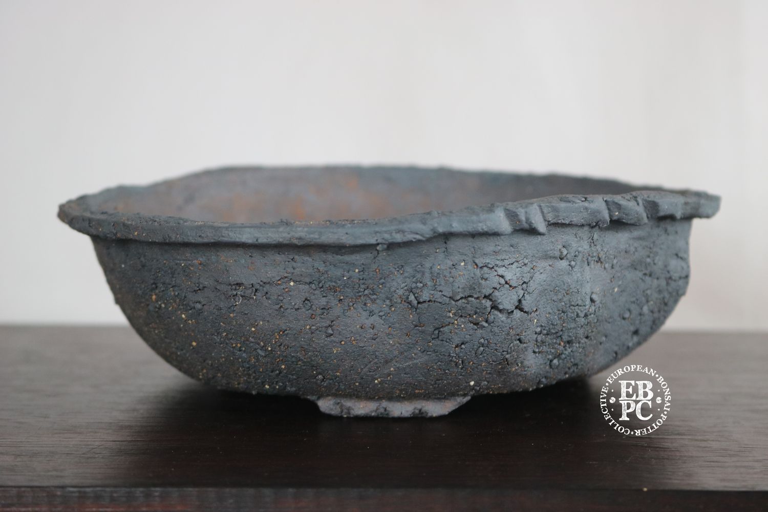 Dragonfly Bonsai Pots - 21cm; Nanban; Round; Rustic; Textured; Recessed Feet; Graham Simpson