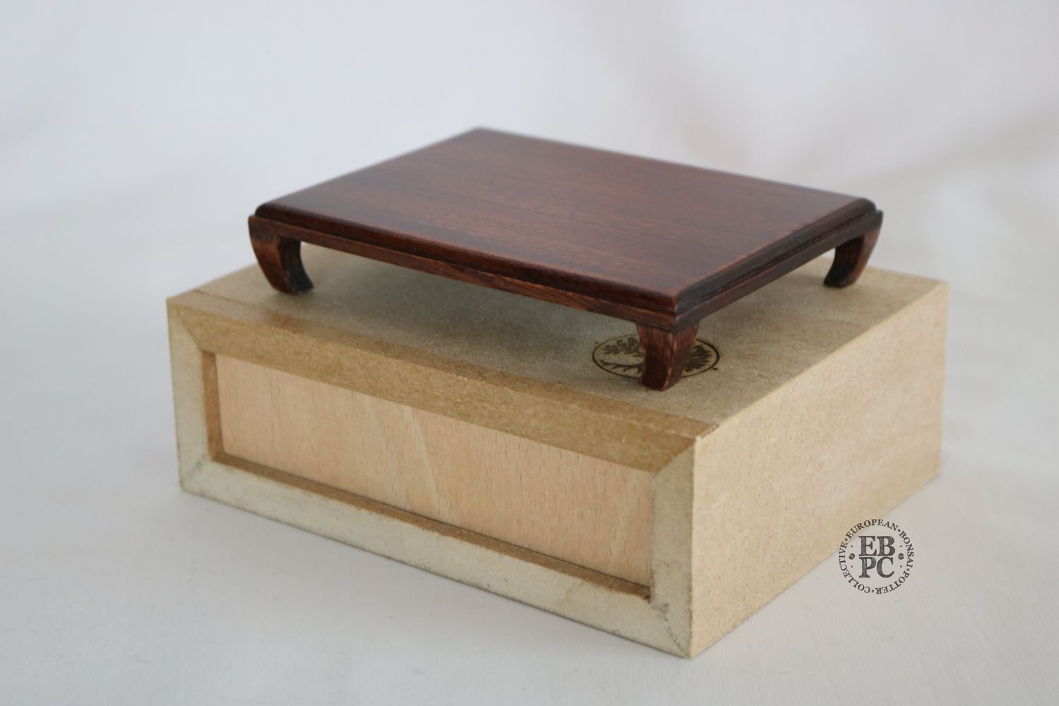 David Harris Bonsai Tables - Hand-Crafted; 10.7cm; Display Table; Low Profile Design; Inward Curving Legs; Stamped.