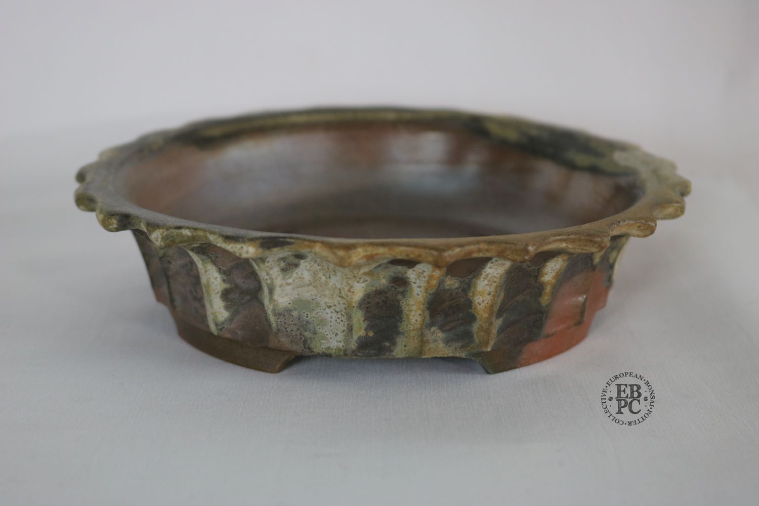 Gramming Pots - 16.7cm; Hand-thrown; Wood-Fired; Unique Design; Multi-Fluted Design; &#39;Glazed&#39; ish; Carved Feet; Tomas Gramming