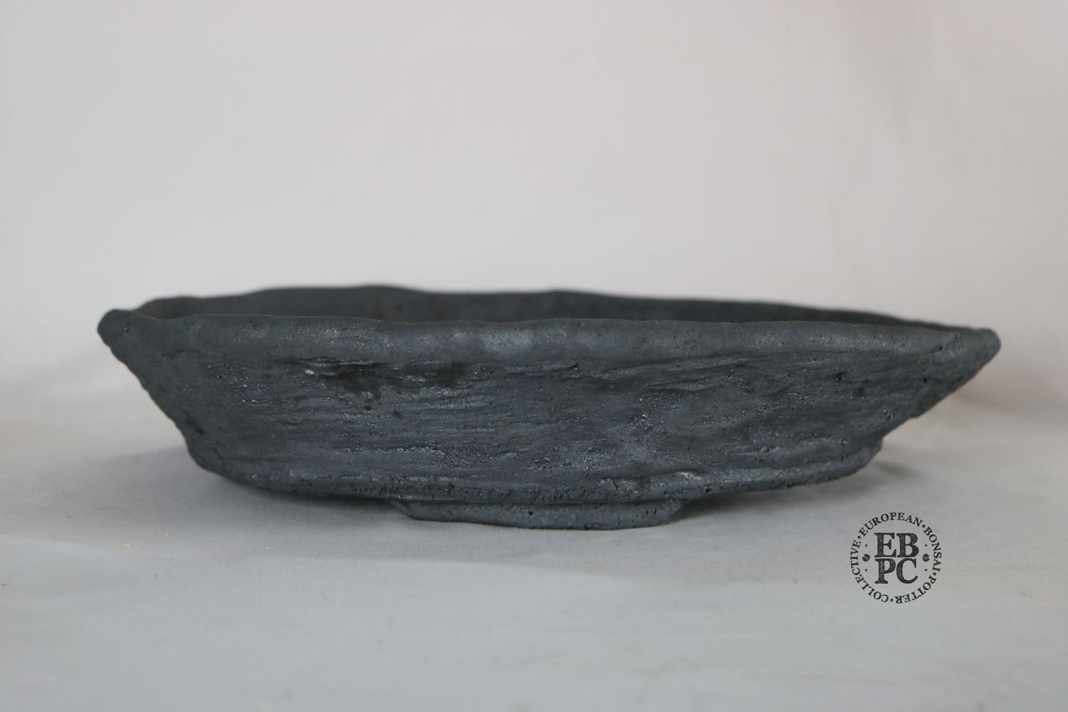 Bryan Albright - 34.5cm; Round; Nanban Style; Unglazed; Grey Clay; Subtle Texture.