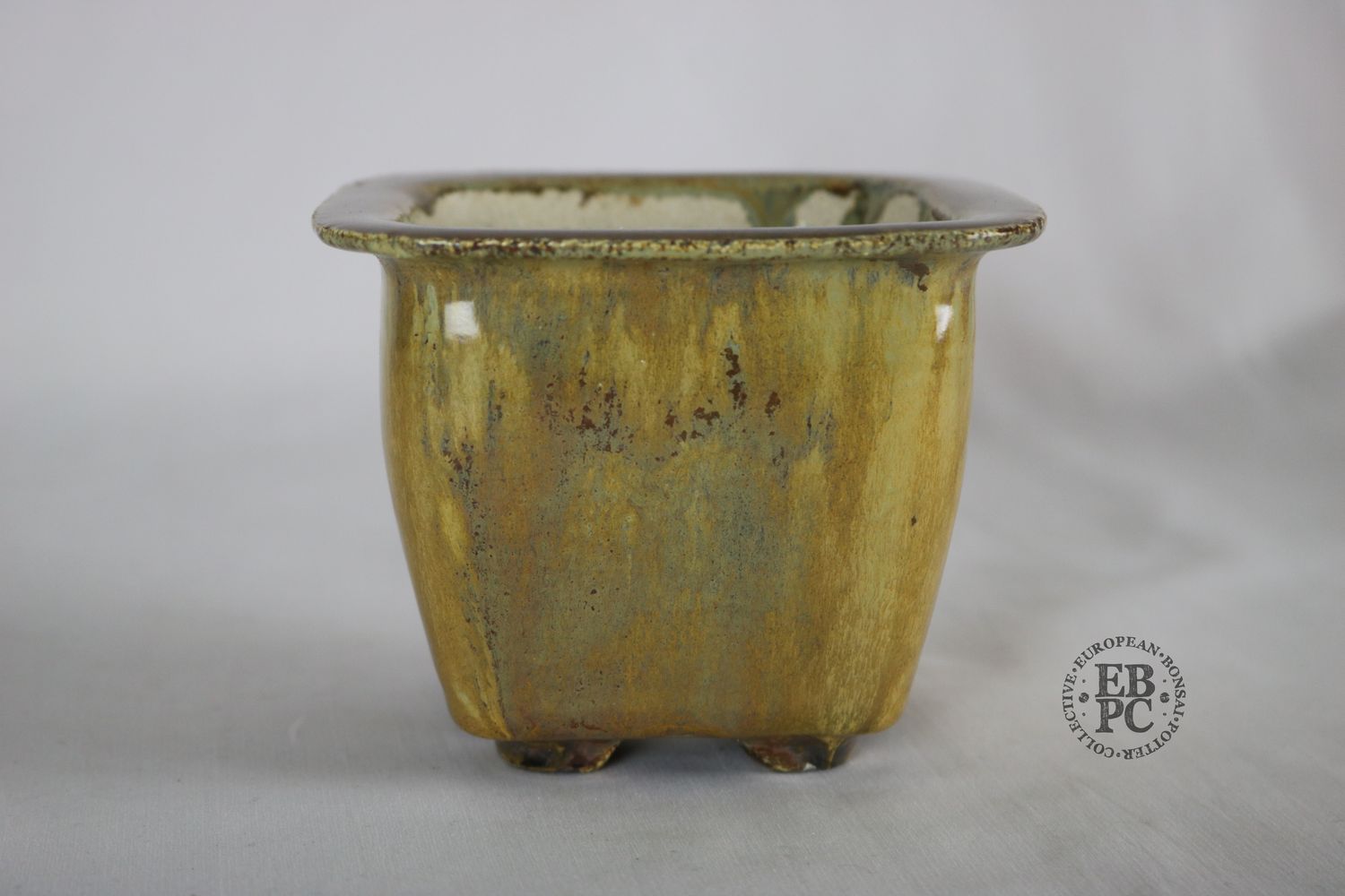 Bruno Auvinet - 10.8cm, Superb Glaze; Square Cascade; Soft Corners; Toffee; Browns; Bruno Auvinet.