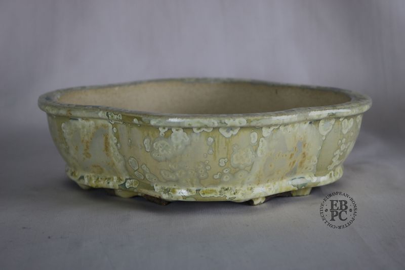 Bruno Auvinet - 21.3cm, Glazed; Mokko; Crystalline Glaze; Pearl &amp; Ivory Tones; EBPC Stamped; Bruno Auvinet.