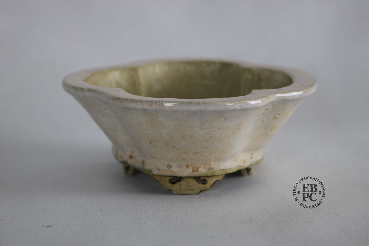 O Yaku - 15.5cm; Mokko; Glazed; Crystalline Glaze; Pink &amp; Lilac; Detailed Sculpted Feet; EBPC Stamped; Gaft-ten 2025 Range.     Shay Cohen, Israel.