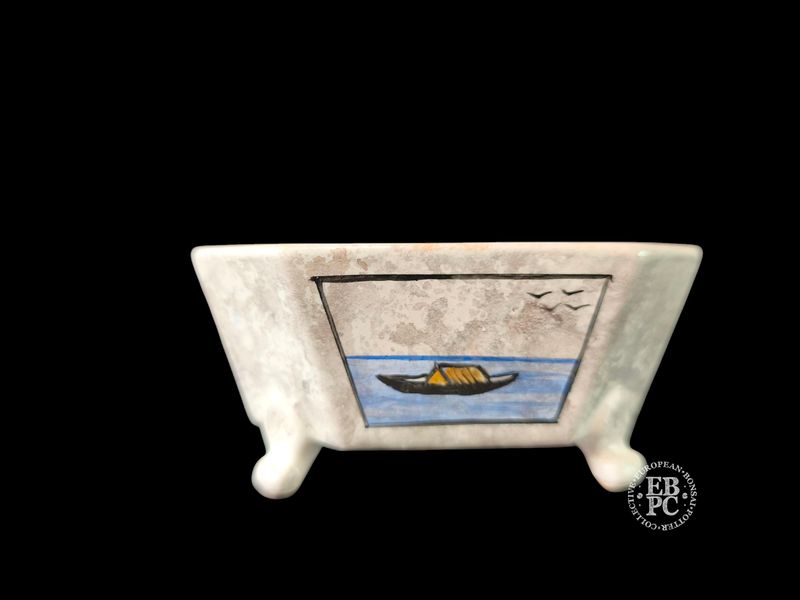 Vasart Bonsai - Italy. 15.2cm; Rectangle; Hand-Painted; Cut Corner Design; 'Sansui'; Made by Vasart Bonsai; EBPC Stamped; *EBPC DIRECT (Sent to you from within the EU!) *