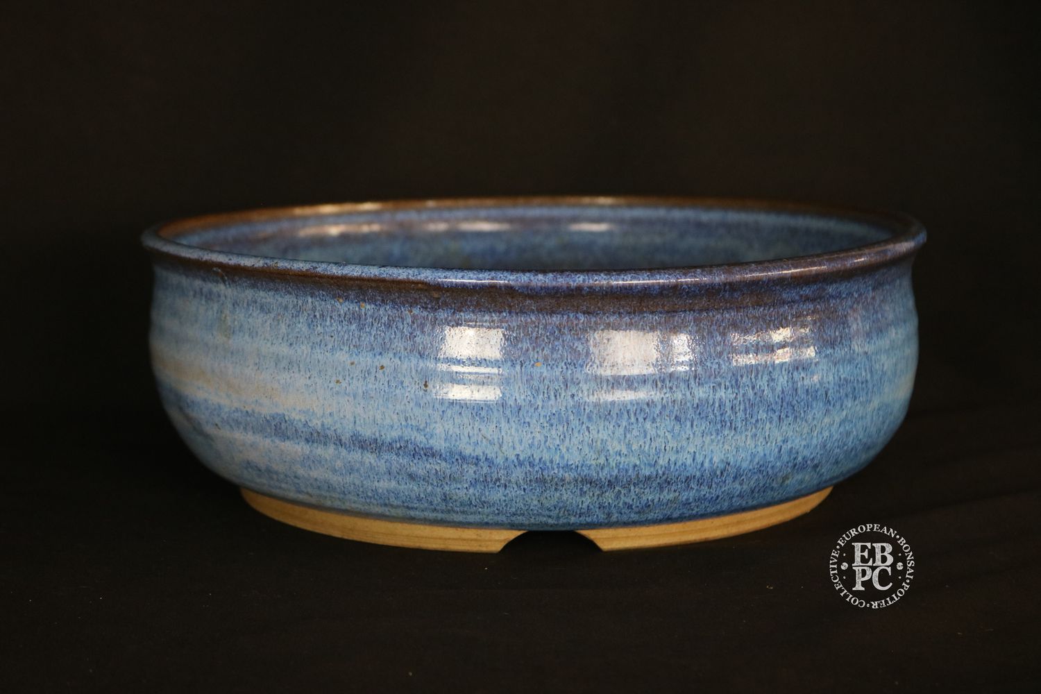Unknown Artist - 30cm; Round; Glazed; Older Pre-Loved Pot; Superb Drippy Glaze;