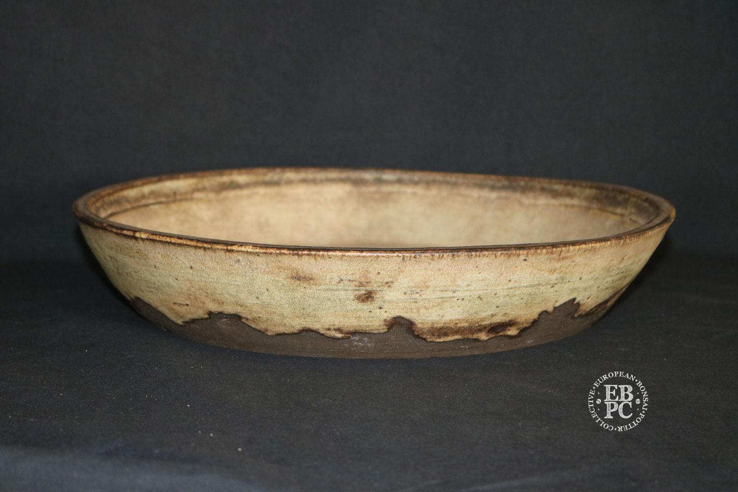 Ian Baillie –  35cm; Round; nanban Style; Glazed; Older Pre-Loved Pot; Excellent Aged-Feel Glaze;