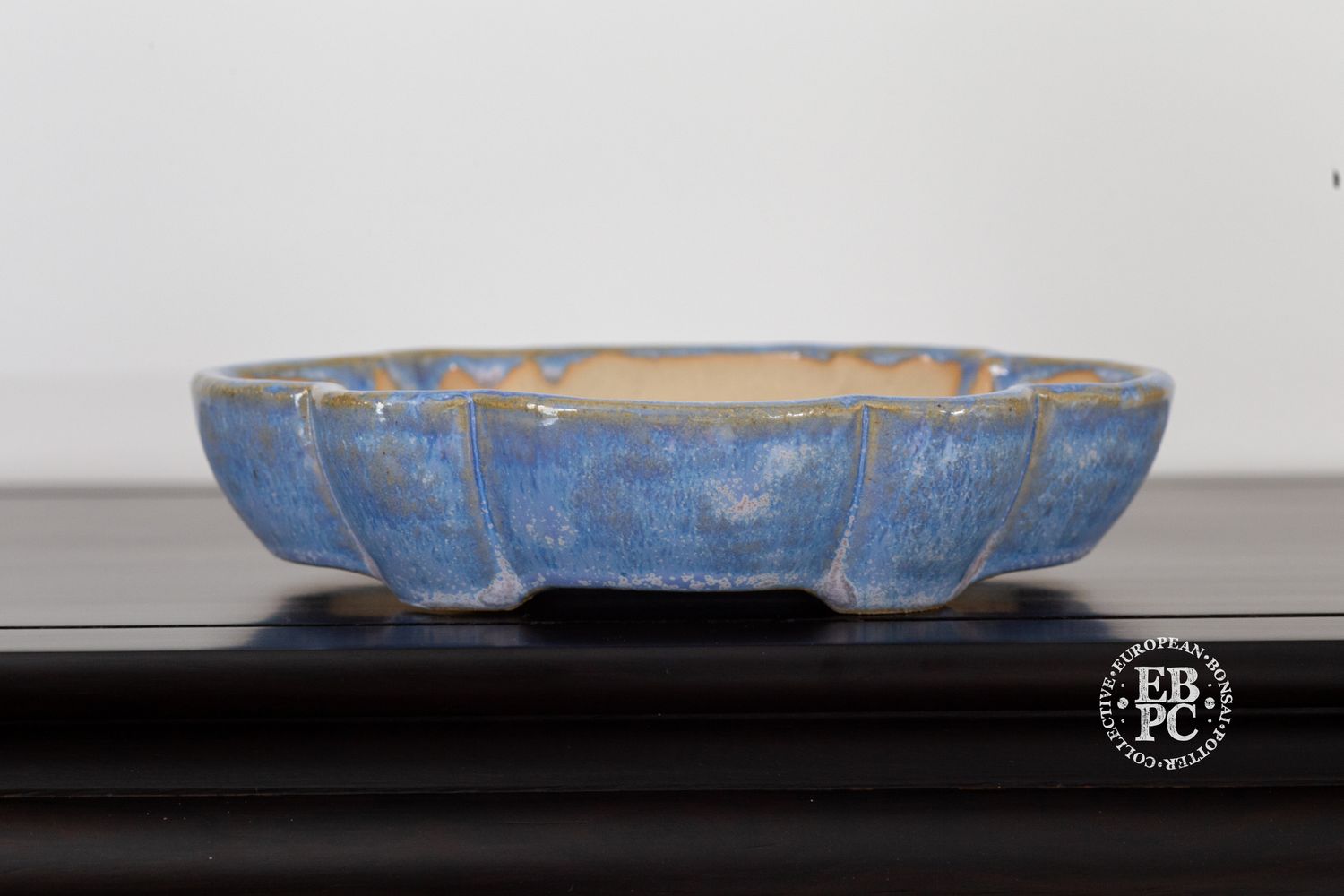Michal Mokry - Netherlands.   18cm; Mokko; Light Blue; Crystals;  Aged Looking Glaze; Made by Michal Mokry.  *EBPC DIRECT (Sent to you from within the EU!) *