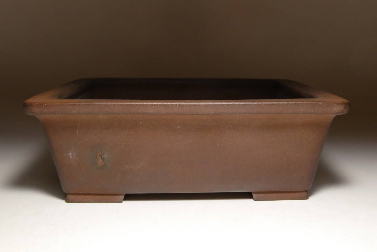 SHUHO YAKOTA - &#39;Shuge&#39;  Japan.   13cm; Shohin; Rectangle; Unglazed; Soft Corners; Recessed Feet. * Offered on behalf of a client. .