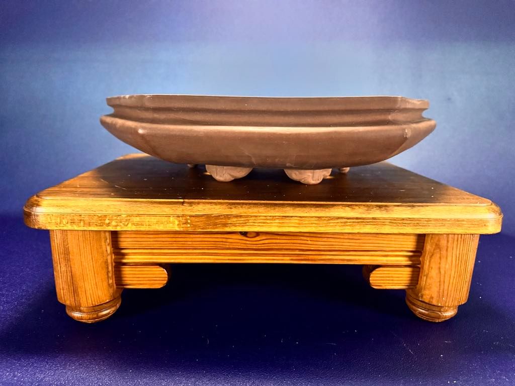 Taisho Era (1912-26) - Watanabe Keizo, Tokoname.   Antique; 45cm; Hexagonal; Unglazed; Shidei Clay; Bag-Style Lip Design;      * Offered on behalf of a client. .