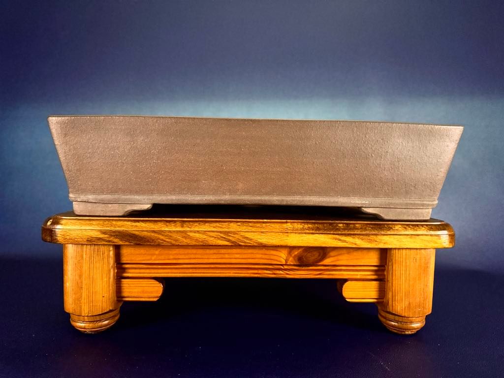 Yuuji GYOUZAN, Tokoname.   43.7cm; Rectangle; Unglazed; Recessed Feet; Basal Banding; Excellent Form &amp; Finish;  * Offered on behalf of a client.