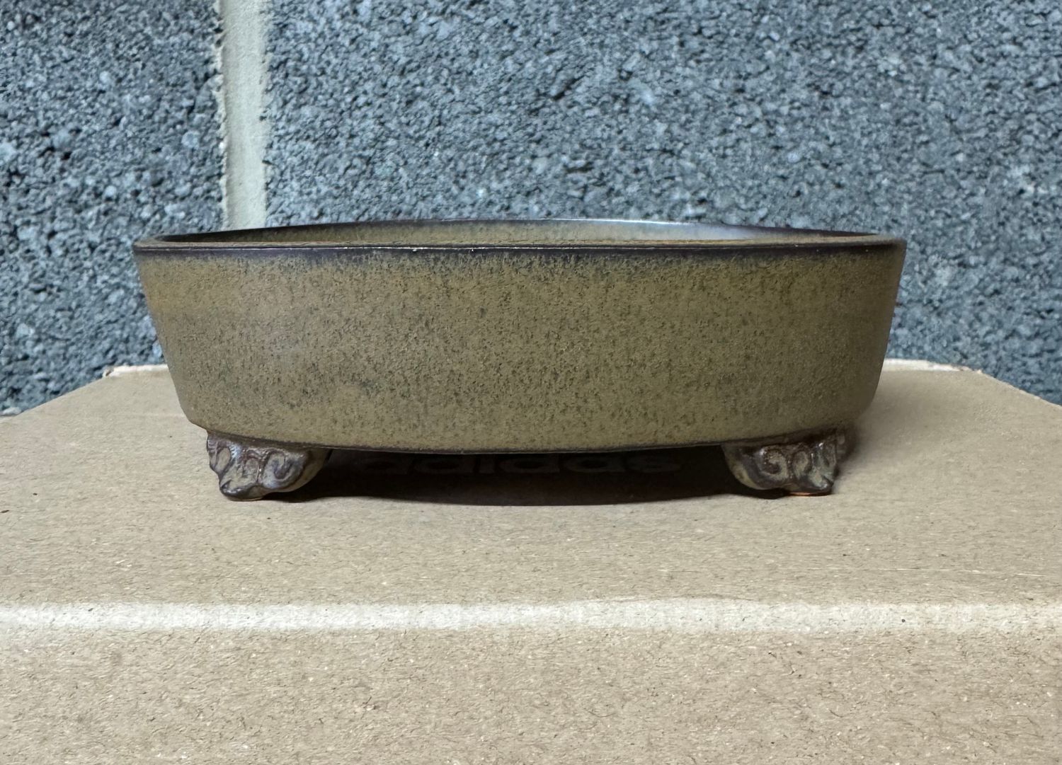 Fuuka, 風香 - Kiyoshi Koiwai.   15.4cm; Oval; Glazed; Carved Feet; Intricate Glaze; Refined Form &amp; Finish;  * Offered on behalf of a client.