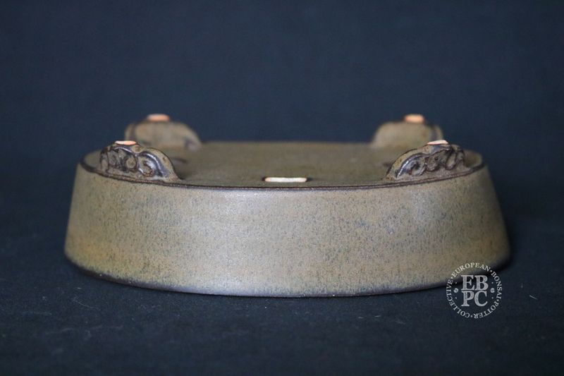 Fuuka, 風香 - Kiyoshi Koiwai.   15.4cm; Oval; Glazed; Carved Feet; Intricate Glaze; Refined Form &amp; Finish;  * Offered on behalf of a client.