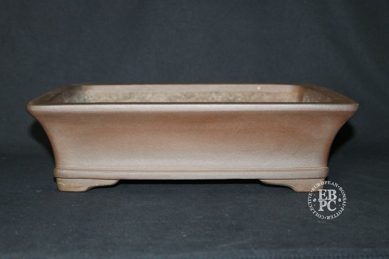 Gyouzan – Yuuji Nakano; Japan.  34.3cm; Rectangle; Unglazed; Stamped By Artist;