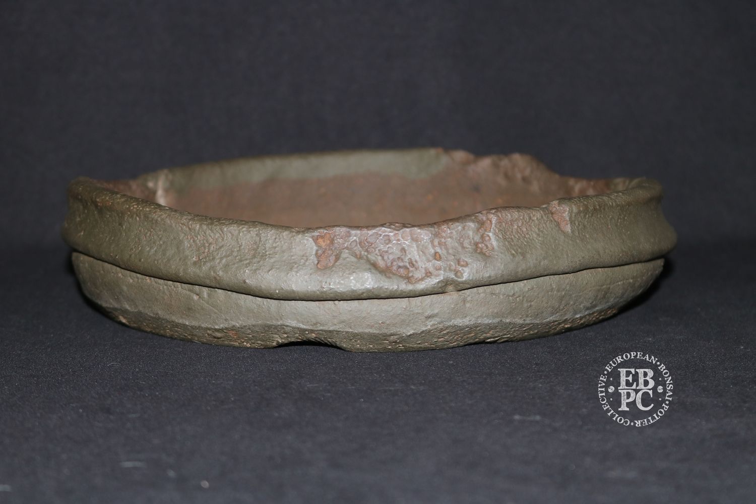 Yamaaki – Master &#39;Koshosen&#39;, Tokoname, Japan.  25cm; Round; Nanban; Part Glazed;  Hand signed By Artist;