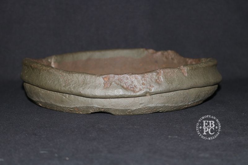 Yamaaki – Master &#39;Koshosen&#39;, Tokoname, Japan.  25cm; Round; Nanban; Part Glazed;  Hand signed By Artist;