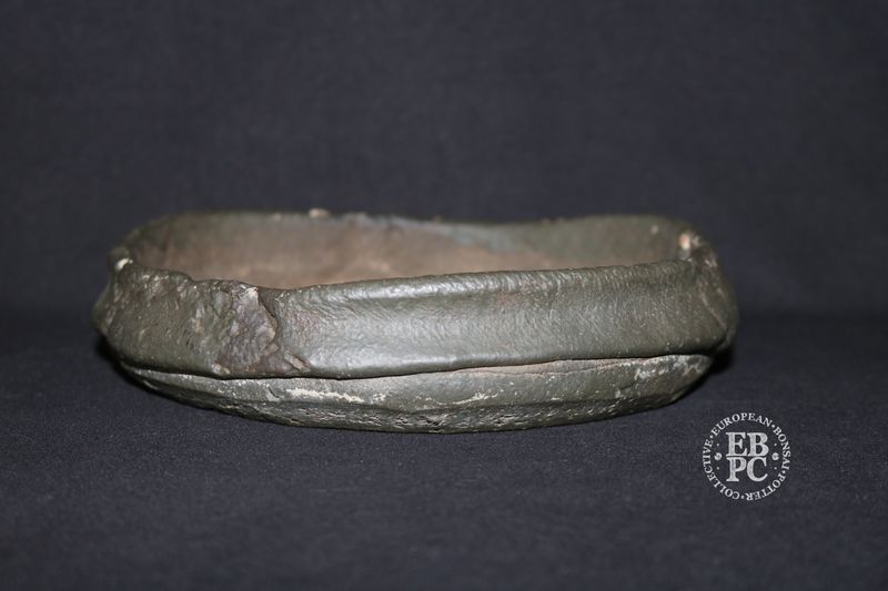 Yamaaki – &#39;Shosen&#39;, Tokoname, Japan.  21cm; Round; Nanban; Part Glazed; Deceased Artist; Hand signed.