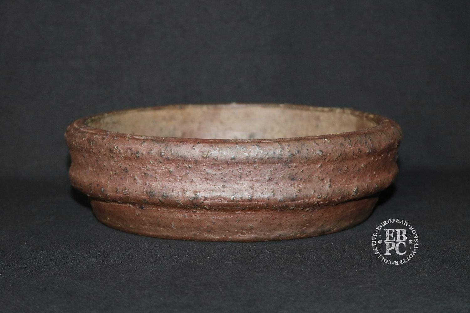 Matsushita &#39;Bonsai&#39;, Tokoname, Japan.  21.3cm; Round; Nanban; Rugged Aesthetic; Hand signed By Artist;